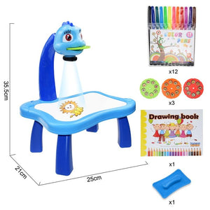 Children Led Projector Art Drawing Table – Pink & Blue Baby Shop