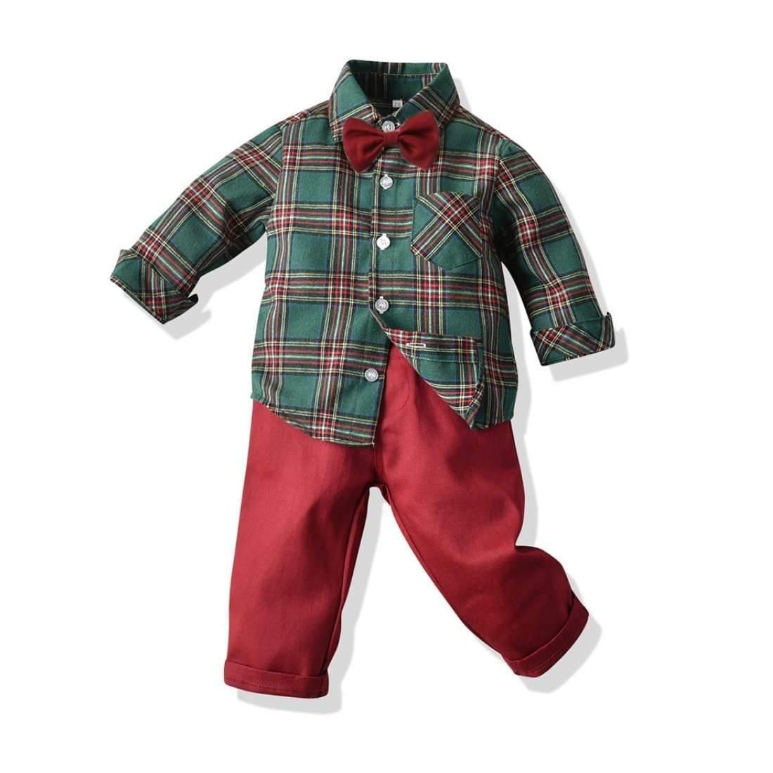 Christmas Pants + Shirt Set For Boys - Pink & Blue Baby Shop - Review