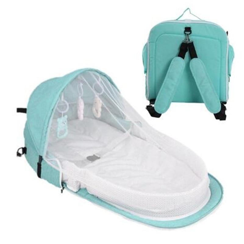 backpack travel infant bed NEWTONSTEIN Maternity Bag Baby Nappy Bag Mommy Bag Green-Backpack