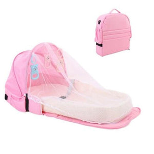 Convertible Baby Travel Bag with Mosquito Net - Pink & Blue Baby Shop - Review