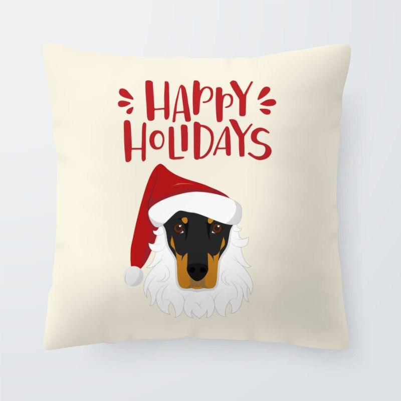 Cute Christmas Dog Throw Pillow Case - Pink & Blue Baby Shop - Review