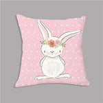 Cute Pink Bunny Throw Pillow Case - Pink & Blue Baby Shop - Review