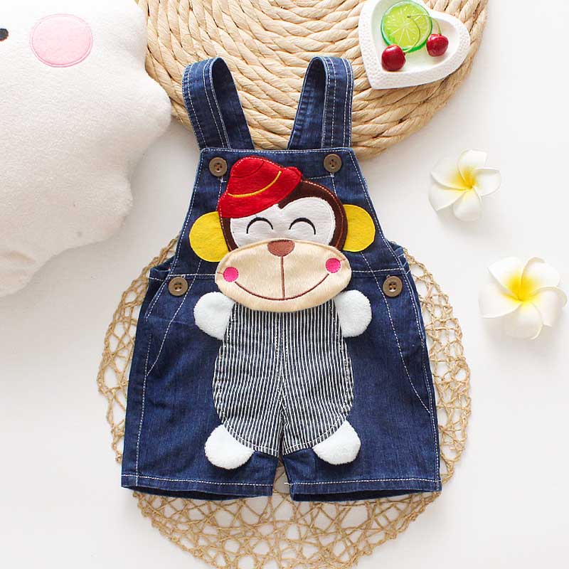Denim Overalls for Boys and Girls - Cute Monkey Design - Pink & Blue Baby Shop - Review