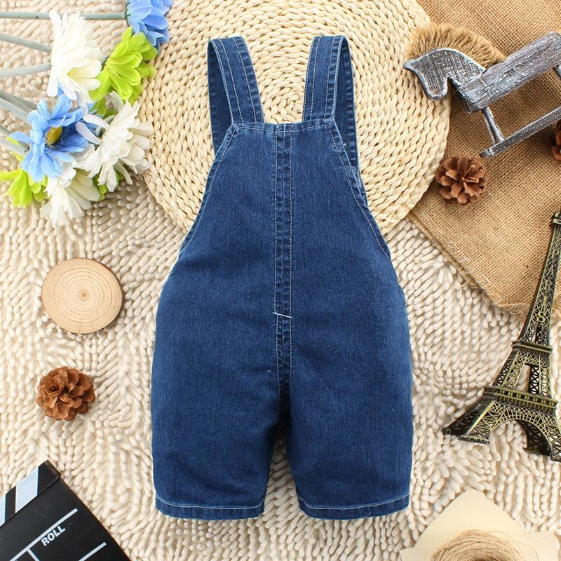 Denim Overalls for Boys and Girls - Cute Teddy Bear Design – Pink ...