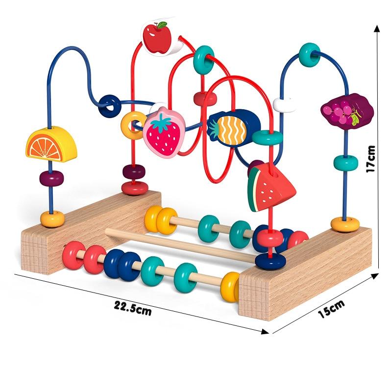 Bead Maze For Babies 6-12 Months Wooden Bead Maze Toy Classic