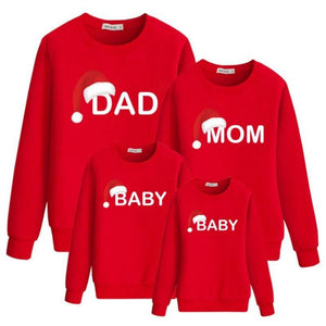 Family Matching Christmas Sweaters - Dad/Mom/Kid - Pink & Blue Baby Shop - Review