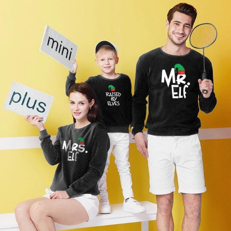 Family Matching Christmas Sweaters - Mr. & Ms. Elf - Pink & Blue Baby Shop - Review