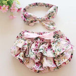 2 Pcs Set - Baby Tutu Bloomer / Nappy Cover with Headband - Pink & Blue Baby Shop - Review