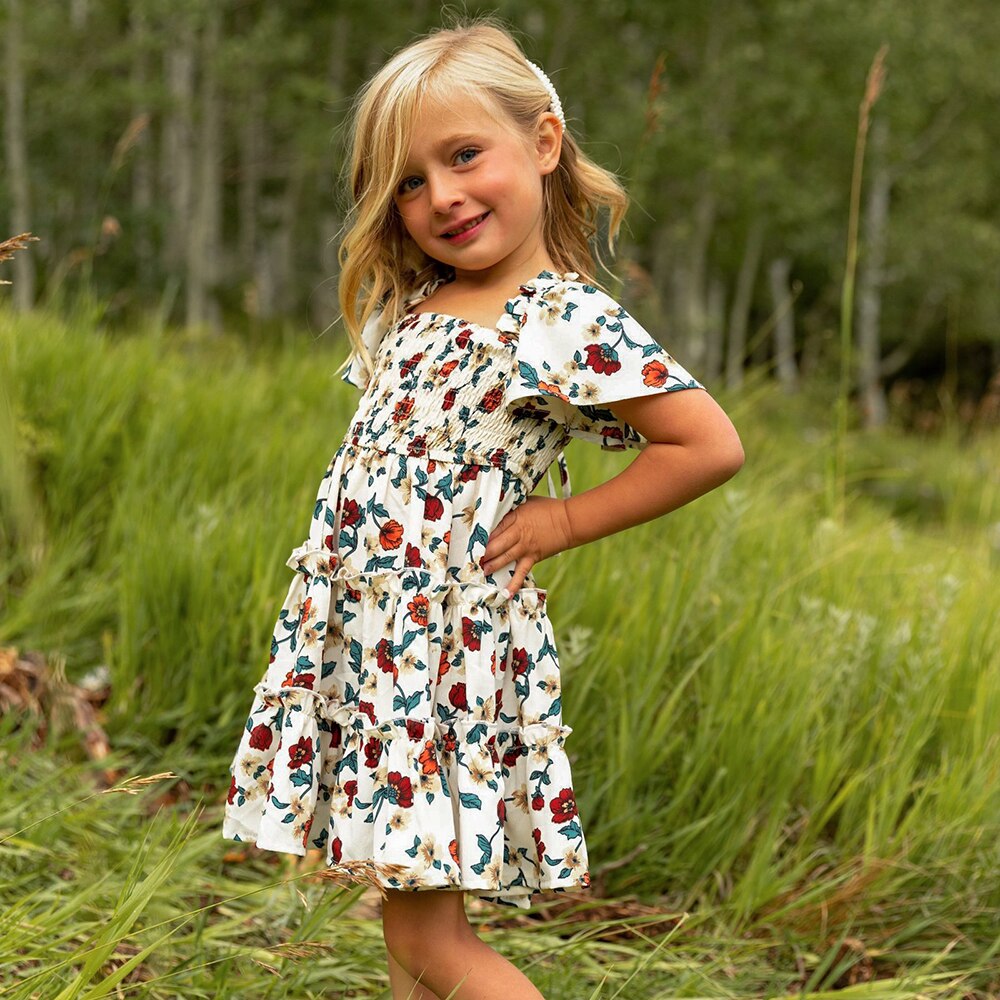 Floral Summer Dress for Girls - Pink & Blue Baby Shop - Review