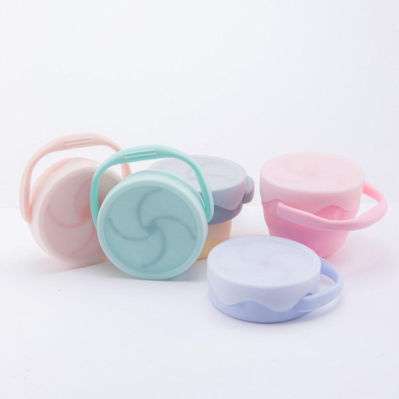 Foldable Silicone Spill-Proof Silicone Snack Cup for Baby & Toddlers – Pink  & Blue Baby Shop
