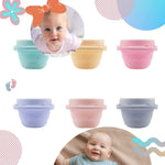 Foldable Silicone Spill-Proof Silicone Snack Cup for Baby & Toddlers - Pink & Blue Baby Shop - Review