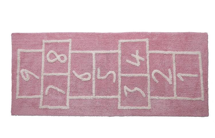Hopscotch Crawling Cotton Rug For Kids (180 x 75 cm) - Pink & Blue Baby Shop - Review