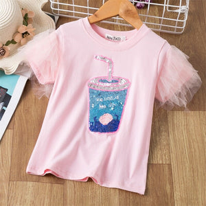 Hot Summer Blouse for Girls T-shirt for Girls - Pink & Blue Baby Shop - Review