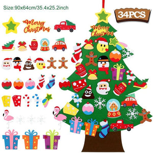 Kids DIY Felt Christmas Tree Decoration - Pink & Blue Baby Shop - Review