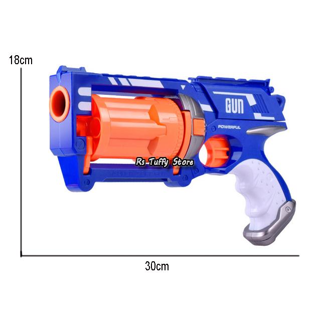 Manual Soft Bullets Gun Toy - Pink & Blue Baby Shop - Review