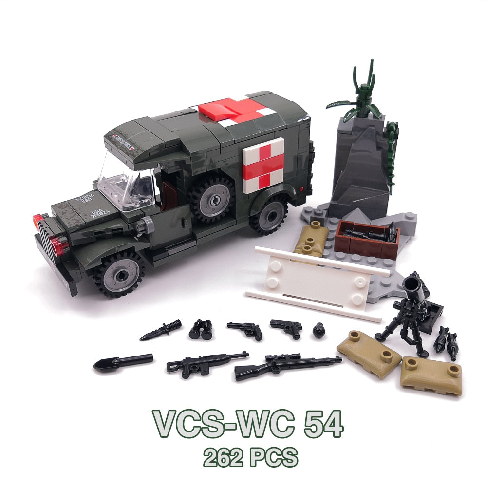 Military Vehicle WC54 Ambulance & C15A Water Tank Lorry Army Toys - Pink & Blue Baby Shop - Review
