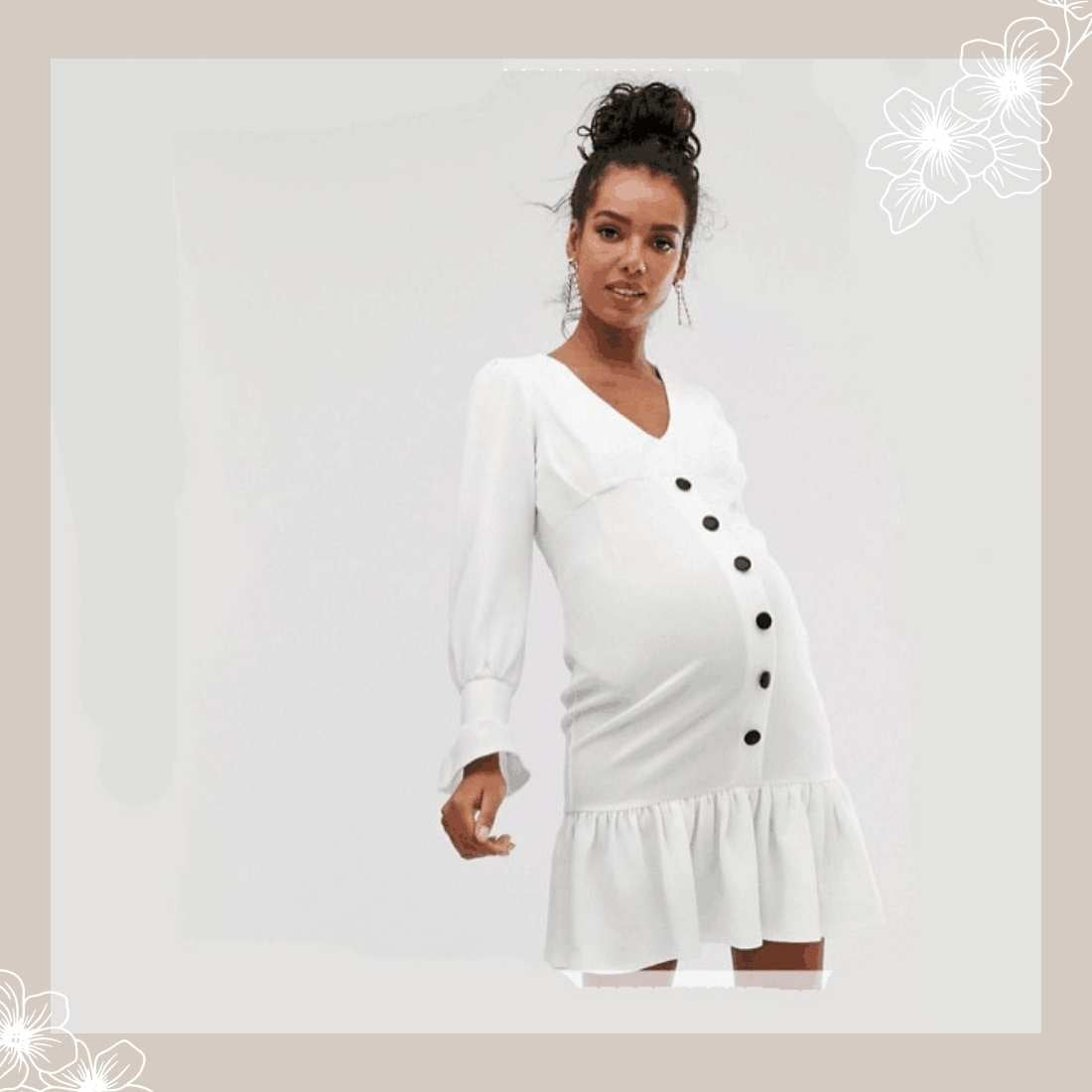 Mini Solid Hue Maternity Dresses M Mini Solid Hue Maternity Dresses M
