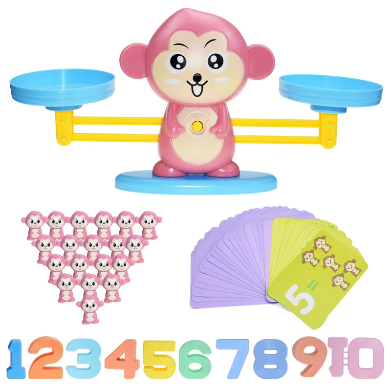 Monkey & Friends Math Balance Game - Pink & Blue Baby Shop - Review