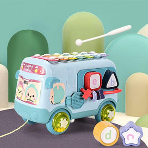 Multi-functional Montessori Baby Bus Toy - Pink & Blue Baby Shop - Review