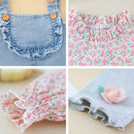 New 3 Pcs Set for Girls - Denim Dress +Shirt + Pants - Pink & Blue Baby Shop - Review