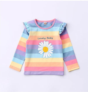 New Arrival - Long Sleeves Colorful T-Shirt For Girls - Pink & Blue Baby Shop - Review