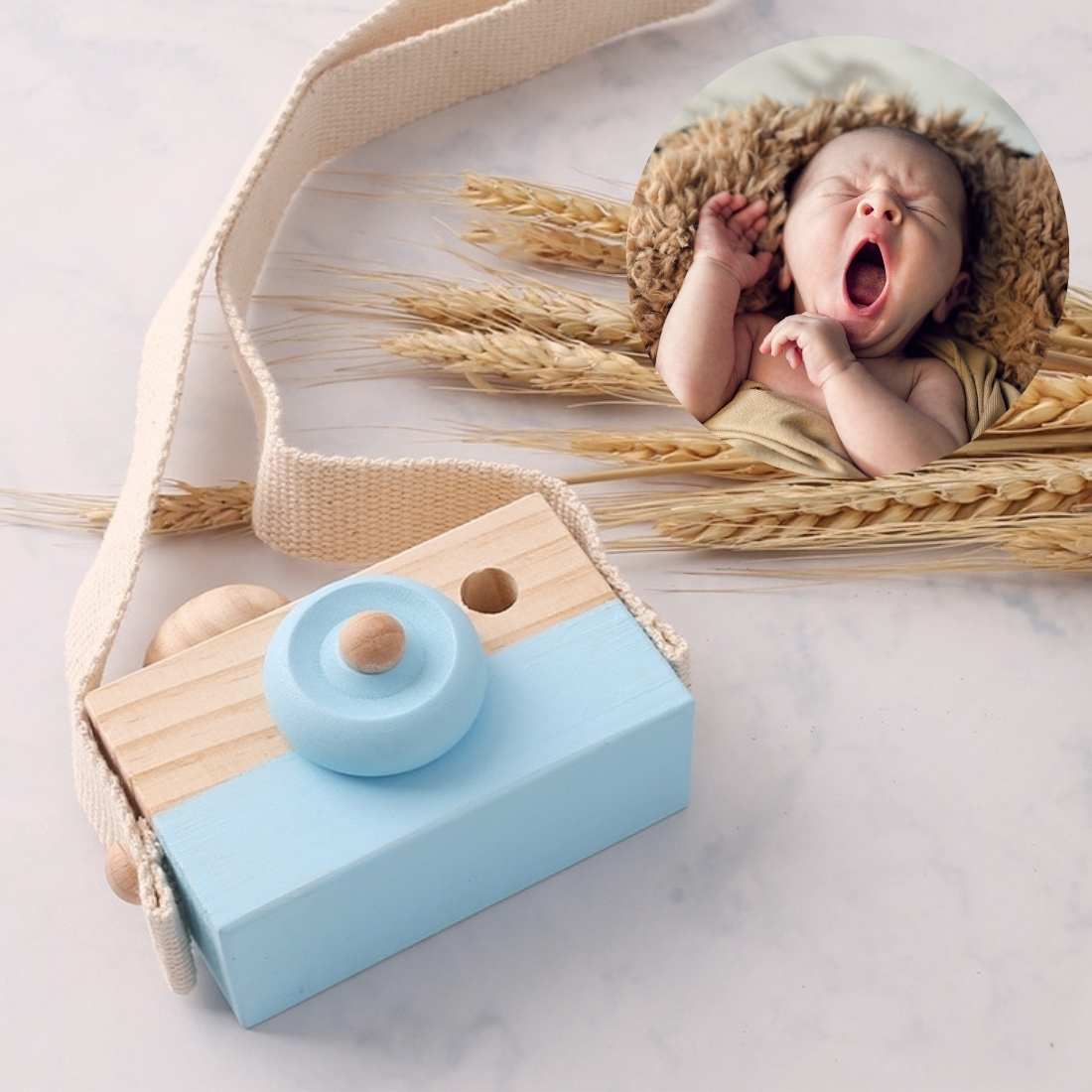 New Baby/Toddler Wooden Camera Toy - Pink & Blue Baby Shop - Review