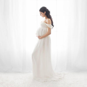 Photoshoot Dress For Pregnant Women Lavender / M Photoshoot Dress For Pregnant Women Lavender / M