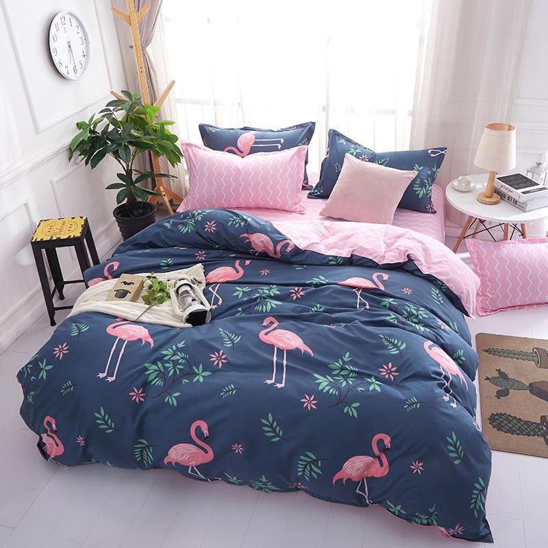 Pink Flamingo Bed Set For Kids - Pink & Blue Baby Shop - Review