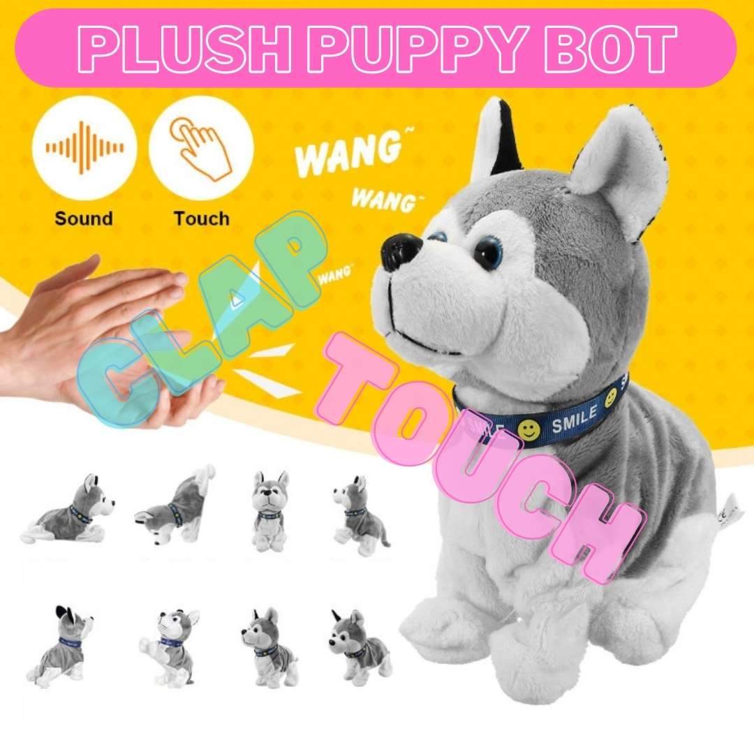 PuppyBot – The Bets Interactive Sound Controlled Plush Dog - Pink & Blue Baby Shop - Review