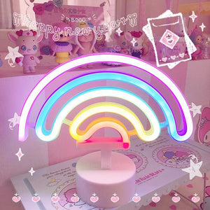 Rainbow Unicorn Neon LED Night Lamp - Pink & Blue Baby Shop - Review