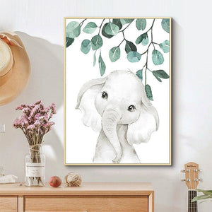 Safari Baby Animals Canvas - Pink & Blue Baby Shop - Review