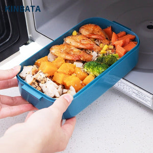 Single/Double Layer Bento Lunch Box for Kids & Adults - Pink & Blue Baby Shop - Review