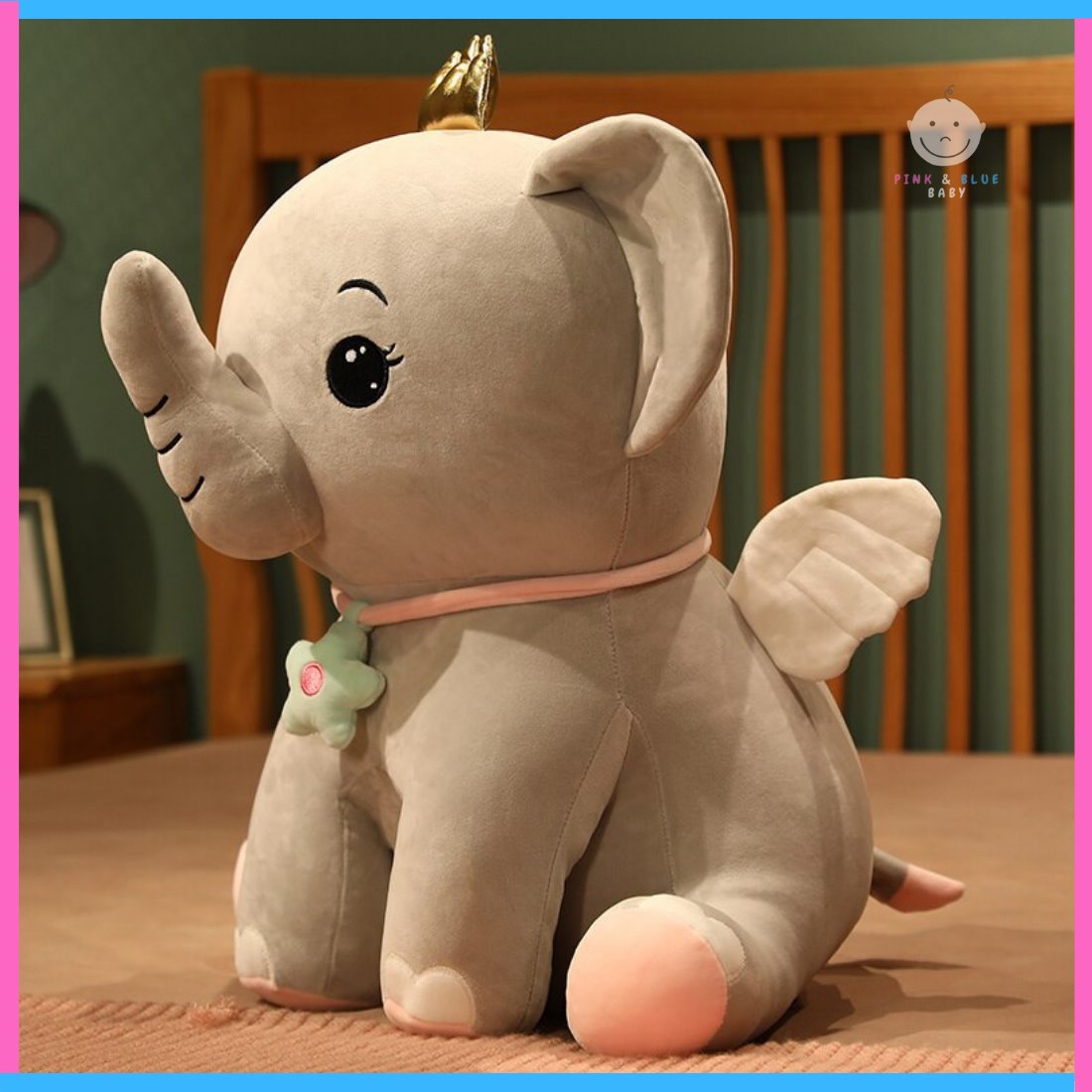 Snuggle Buddy & Elephant Plush Toy - Pink & Blue Baby Shop - Review