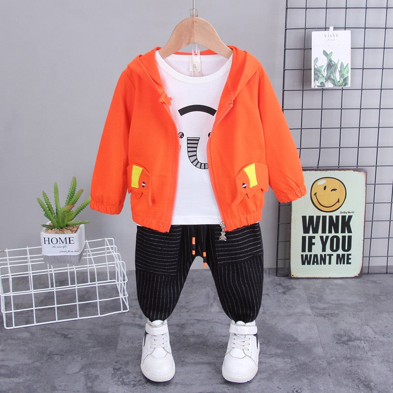 Spring / Autumn 3 Pcs Clothing Set: Jacket + Long Sleeves Tee + Pants - Pink & Blue Baby Shop - Review