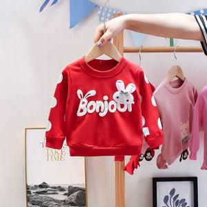 Spring / Autumn Long Sleeves Bunny Tee for Kids - Pink & Blue Baby Shop - Review