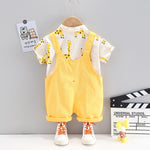 Spring/Summer 2Pcs Cartoon Clothing Set for Toddlers Giraffe Cartoon - Pink & Blue Baby Shop - Review