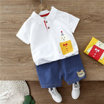Spring / Summer 2 Pcs Clothing Cute Teddy Bear Design T-Shirt + Shorts - Pink & Blue Baby Shop - Review