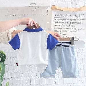 Spring / Summer 2 Pcs Clothing Set T-Shirt + Shorts - Pink & Blue Baby Shop - Review