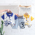 Spring / Summer 2 Pcs Clothing Set T-Shirt + Shorts - Pink & Blue Baby Shop - Review