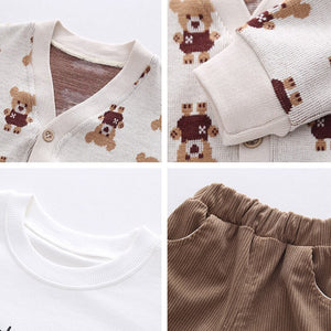 Spring/Autumn 3 Pcs Coat + T-shirt + Pants for Kids - Pink & Blue Baby Shop - Review