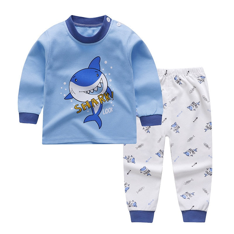 Spring/Autumn Shark Pajama for Kids - Pink & Blue Baby Shop - Review