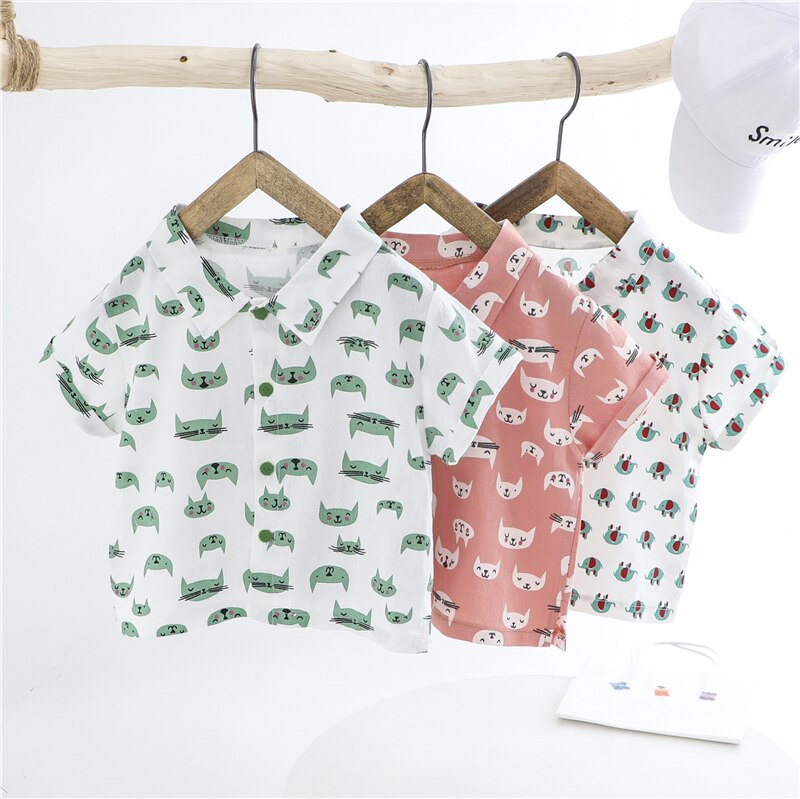 Spring/Summer 2 Pcs Cartoon Clothing Set Animals Shirt + Shorts - Pink & Blue Baby Shop - Review