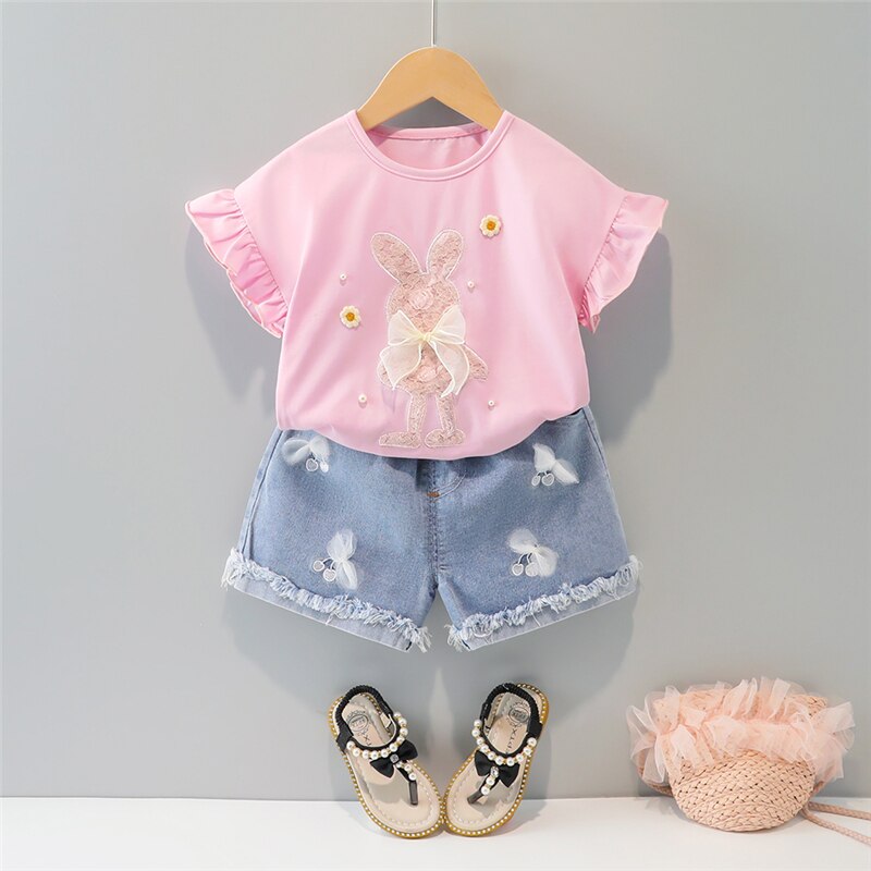 Spring/Summer 2Pcs Clothing Set for Kids - Pink & Blue Baby Shop - Review
