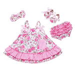 Spring/Summer Cotton Baby Set: Shorts + Headband + Bow + Shoes - Pink & Blue Baby Shop - Review