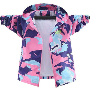 Toddler to Teen Multicolored Print Rain Jacket - Pink & Blue Baby Shop - Review