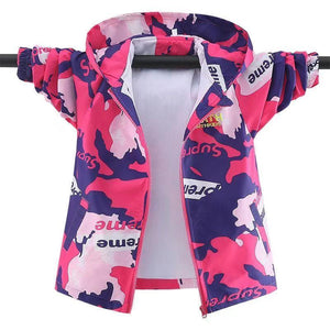 Toddler to Teen Multicolored Print Rain Jacket - Pink & Blue Baby Shop - Review
