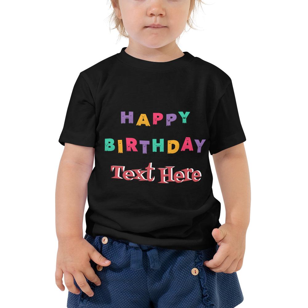 Toddler Short Sleeve Tee: Personalize It Photo + Text - Pink & Blue Baby Shop - Review