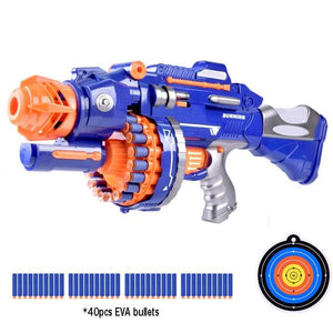 Electric Soft Bullets Nerf Gun Toy - Pink & Blue Baby Shop - Review