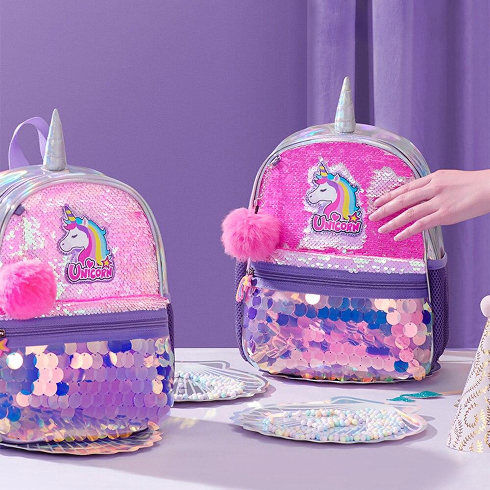 Unicorn Backpack With Reversible Sequin For Girls - Pink & Blue Baby Shop - Review