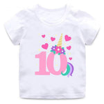 Unicorn Number 1-10 Girls Summer T-shirt - Pink & Blue Baby Shop - Review